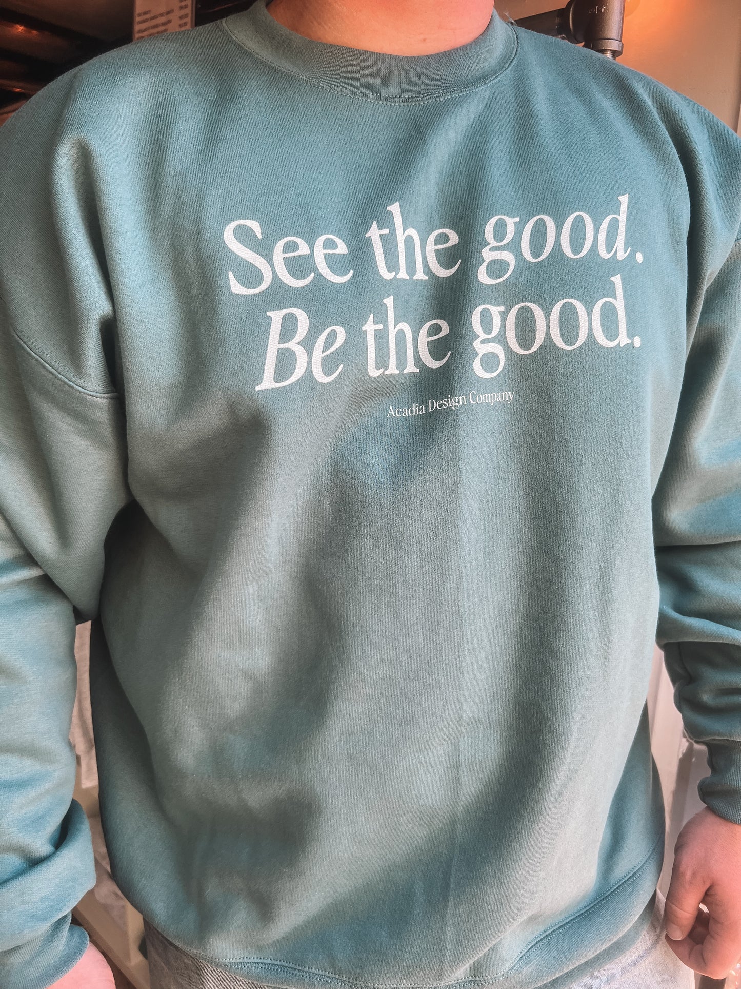 The Goods Crewneck Screen Printed